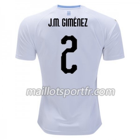 Maillot de Foot Uruguai J.M. Gimenez 2 Exterieur Coupe du monde 2018